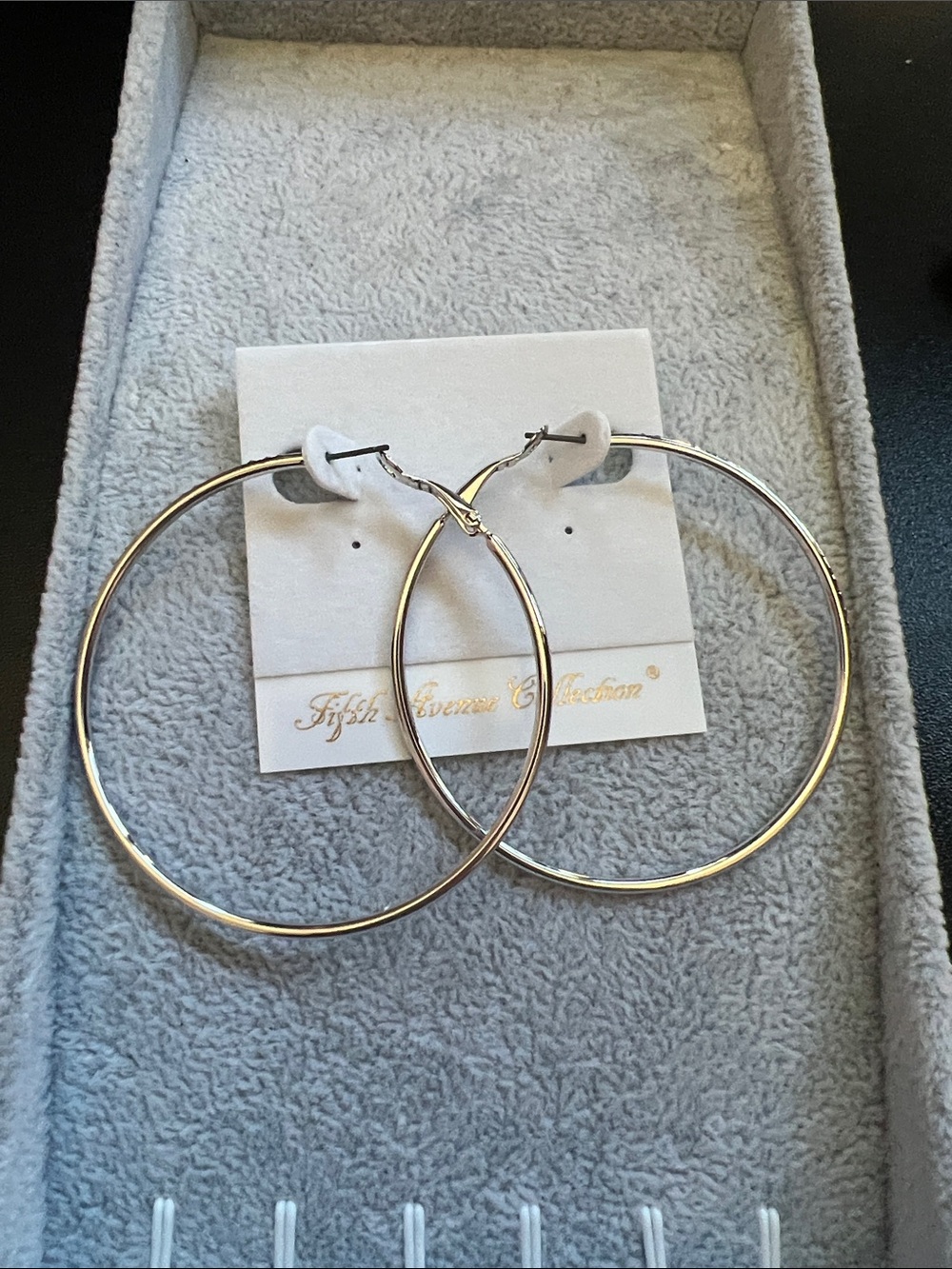 Polished Silver Hoop Earrings for Women - Classic Hoop Pair